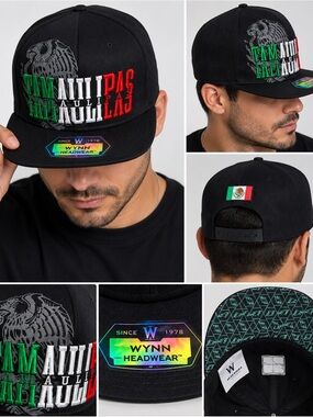 Wynn Headwear “Tamaulipas”‎ Snapback Hat – Mexico Flag Colors – Eagle Underbill